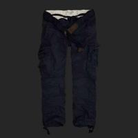 heren abercrombie fitch lang cargo broek pocket band donkerblauw On Sale Novel g7r9t945